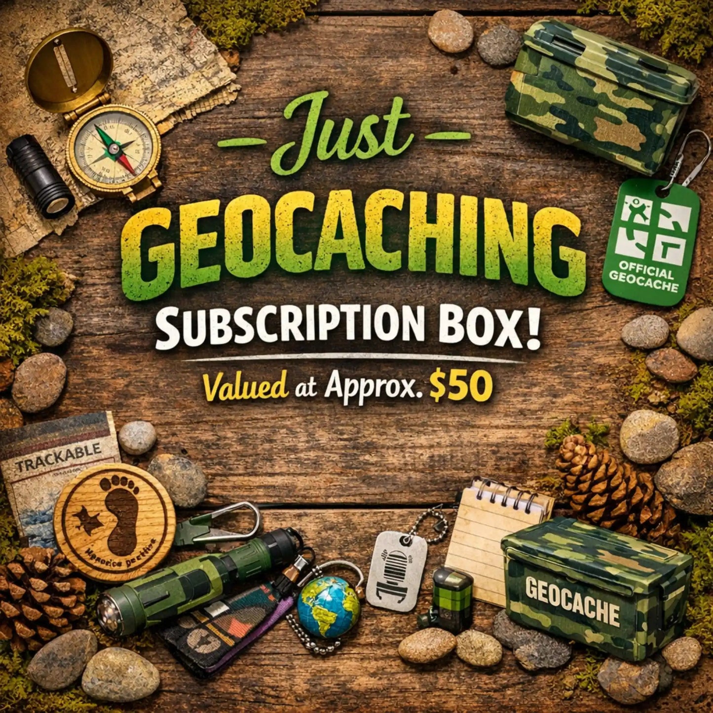 Geocaching Mystery Subscription Box - Just Geocaching