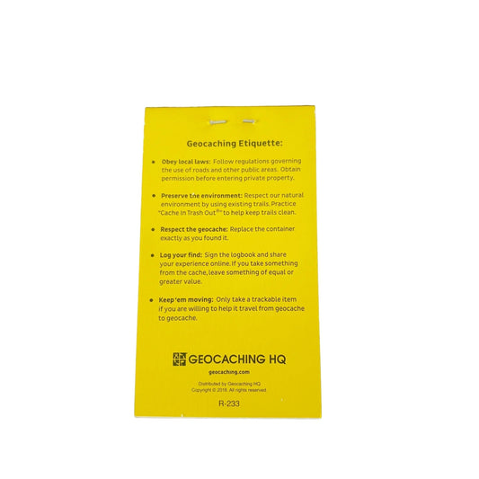 Official Geocaching Rite in the RainĀ® Logbook ā Small - Just Geocaching