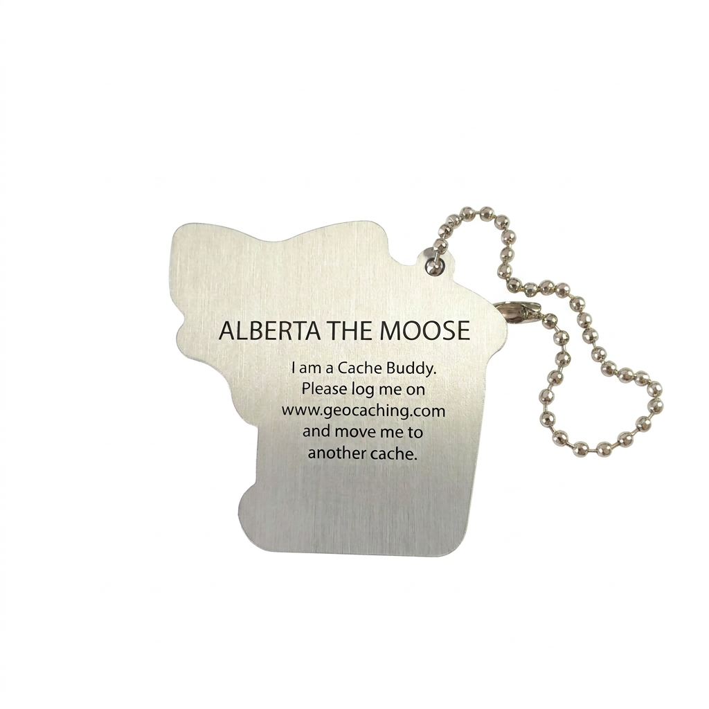 Alberta the Moose Travel Tag
