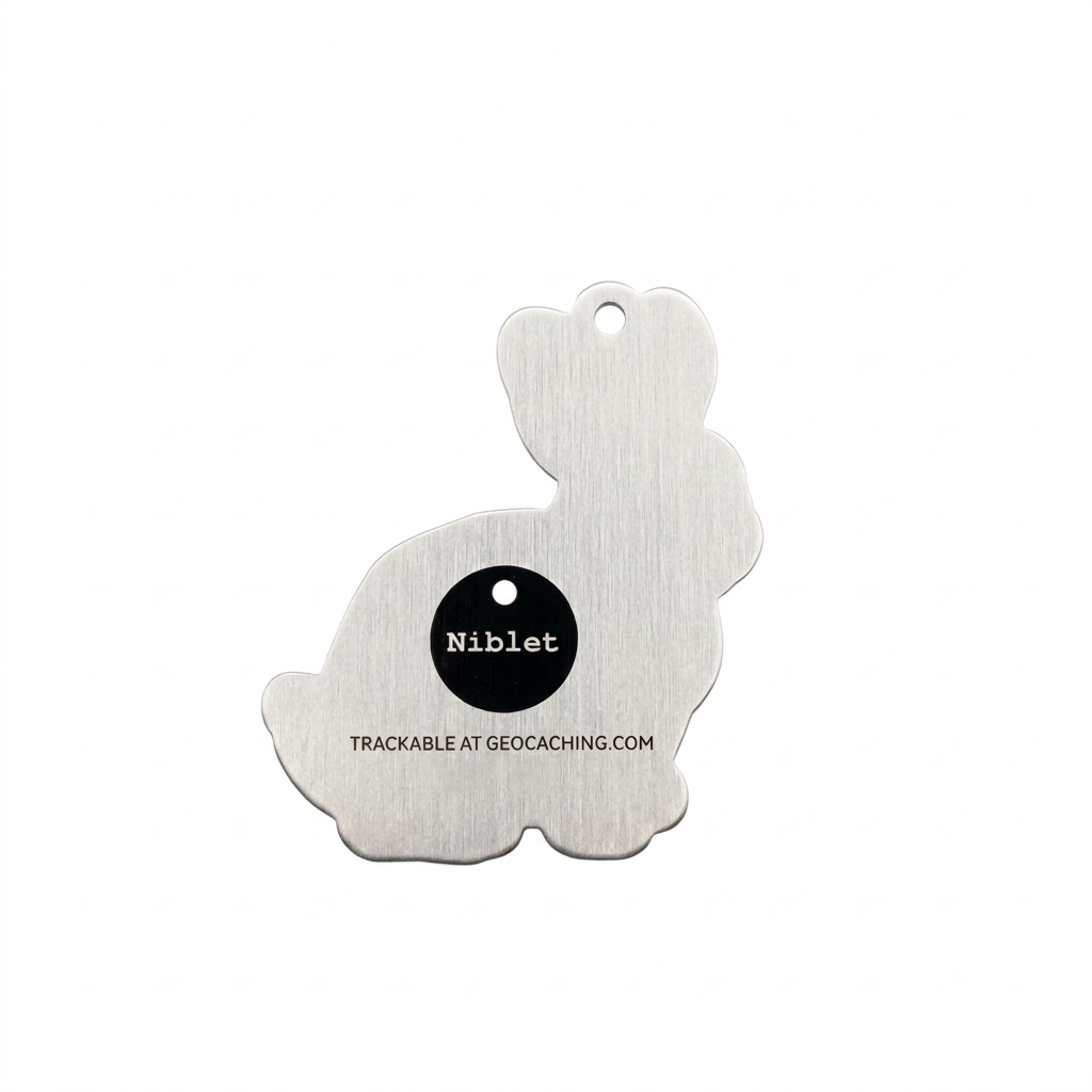 Niblet the Bunny GeoPets Travel Tag