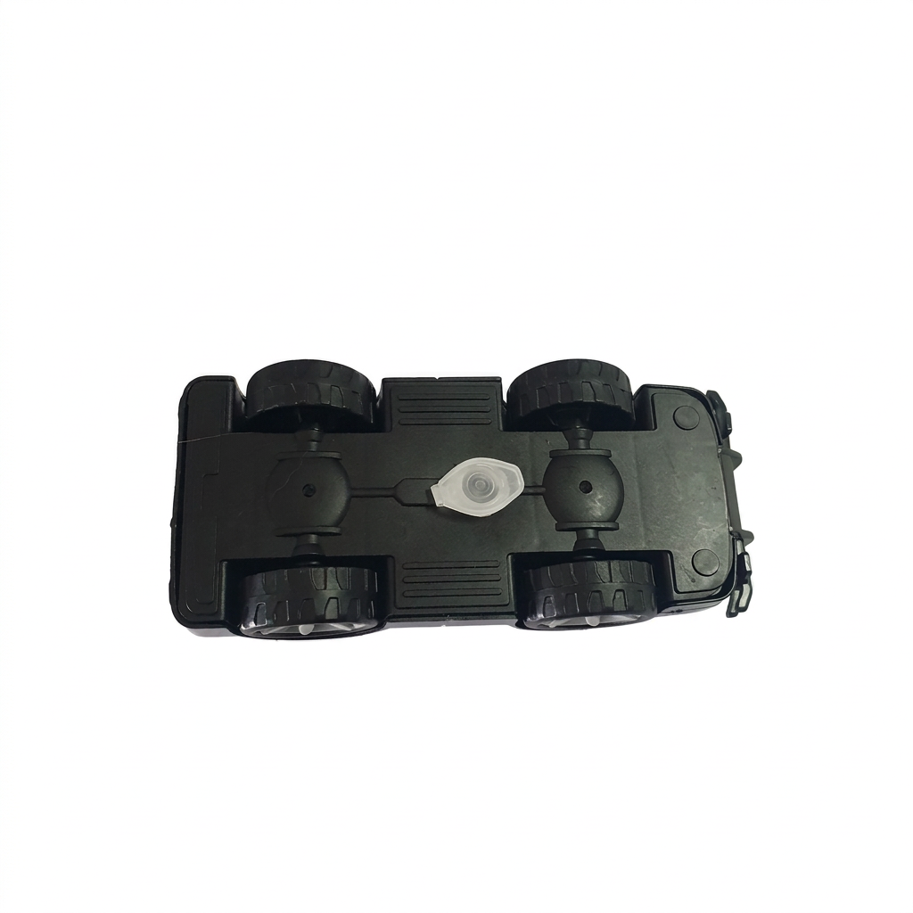Underside of Police geocache with the central log compartment closed
