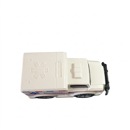 Top view of Ambulance geocache showing moulded roof details