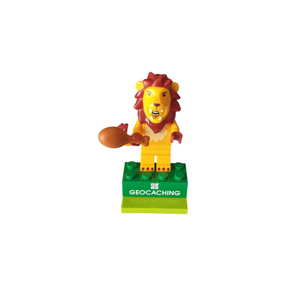 Lion LEGO® Mini Figure with Trackable Brick - Just Geocaching