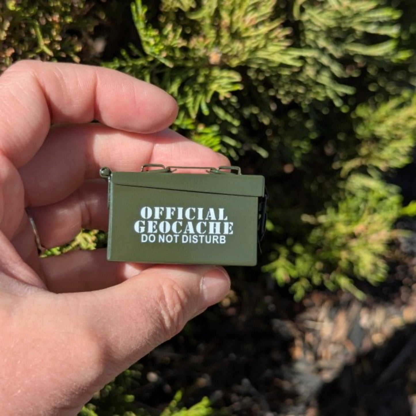 Micro Ammo Can - Dark Green - Just Geocaching