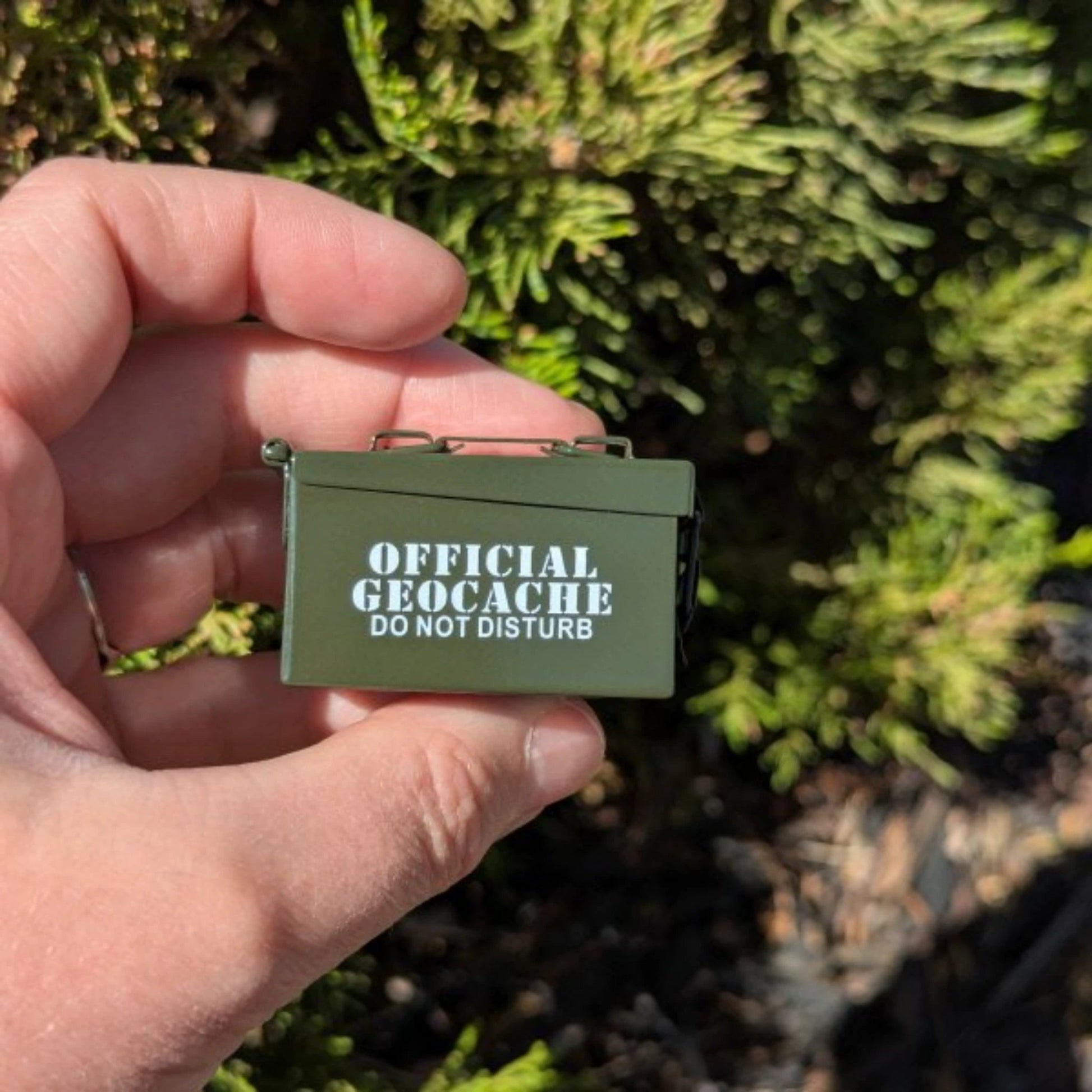 Micro Ammo Can - Dark Green - Just Geocaching