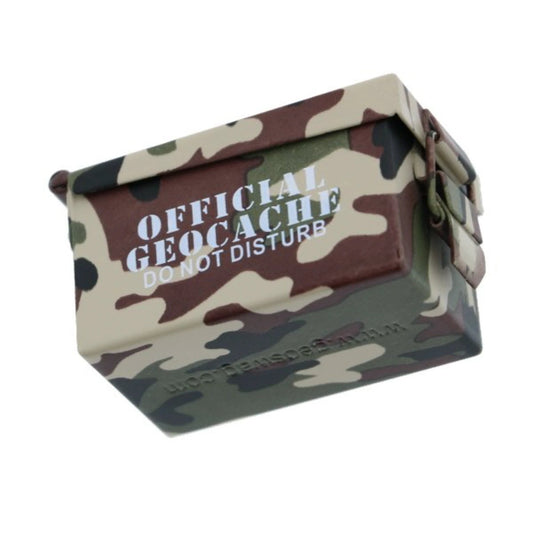 Micro Ammo Can - Light Camo - Just Geocaching