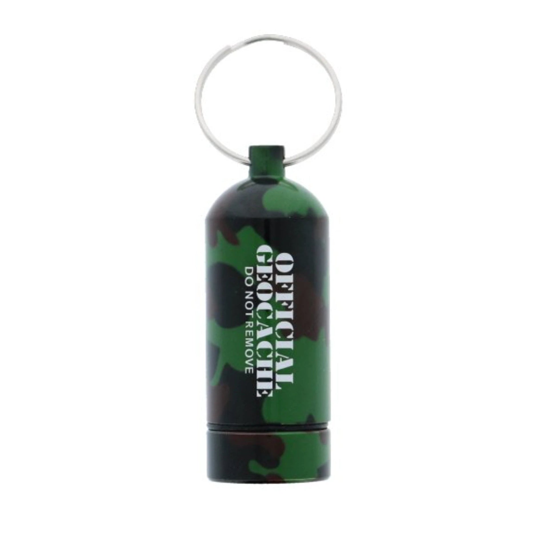 Micro Bison Cache Container - Green Camo - Just Geocaching