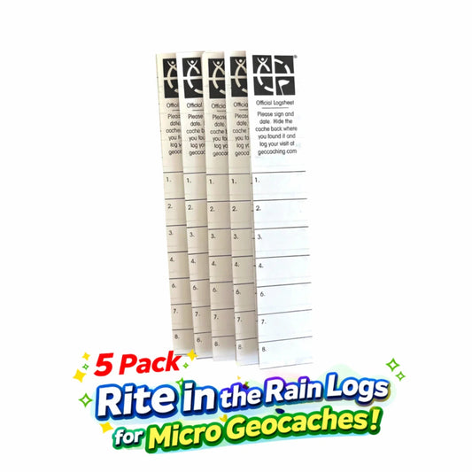 Micro Log Strips – 5 Pack - Just Geocaching