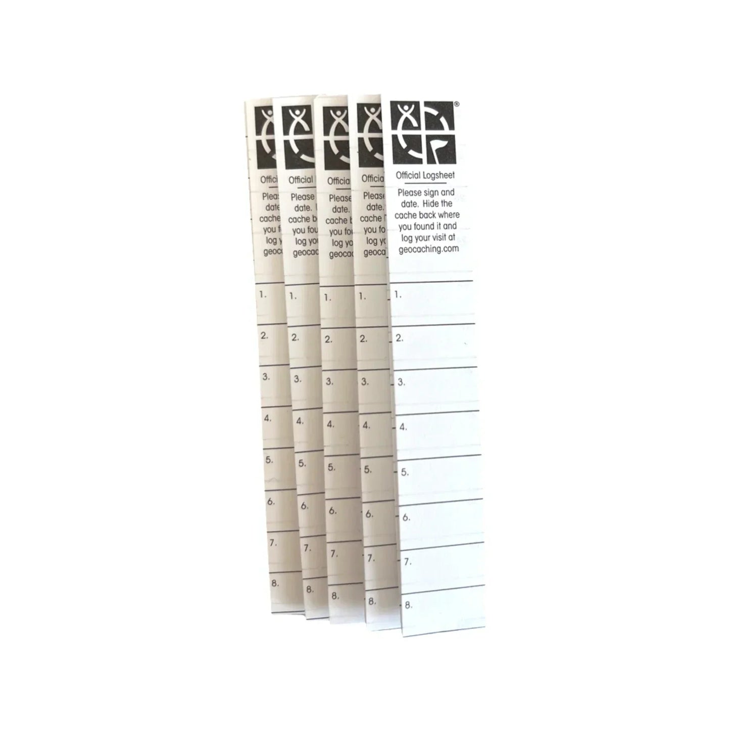 Micro Log Strips – 5 Pack - Just Geocaching