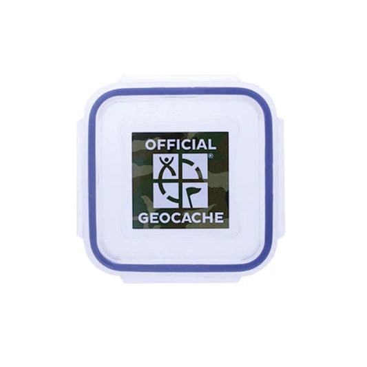 Official XX‑Small Geocache with Log – Green Camo - Just Geocaching