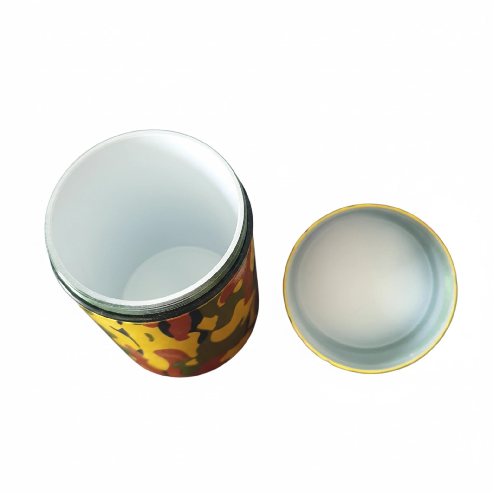 Small Cylinder Geocache – Light Camo