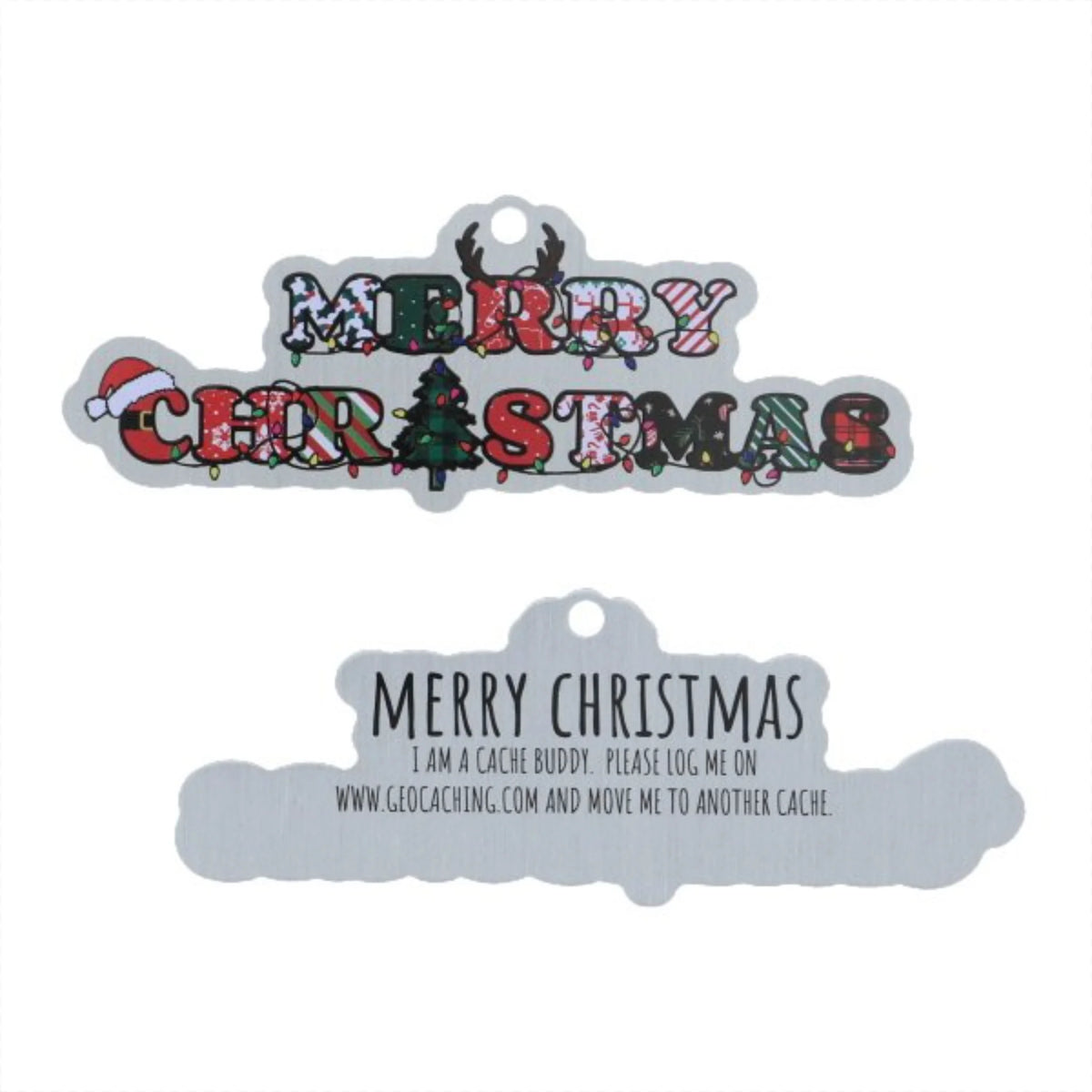 Merry Christmas Trackable Tag