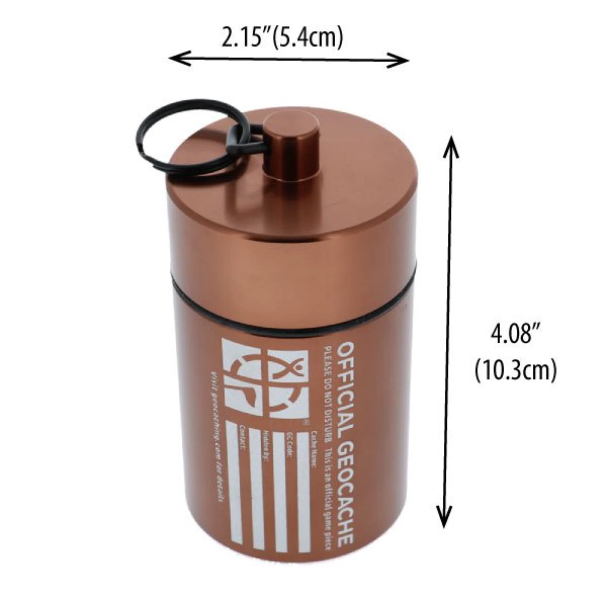 Small Cylinder Geocache – Bronze