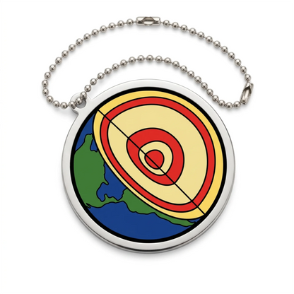 Earth Icon Travel Tag