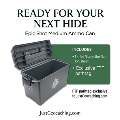 epic shot medium ammo can geocache