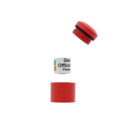 Premium Nano Geocache Container - Red - Just Geocaching