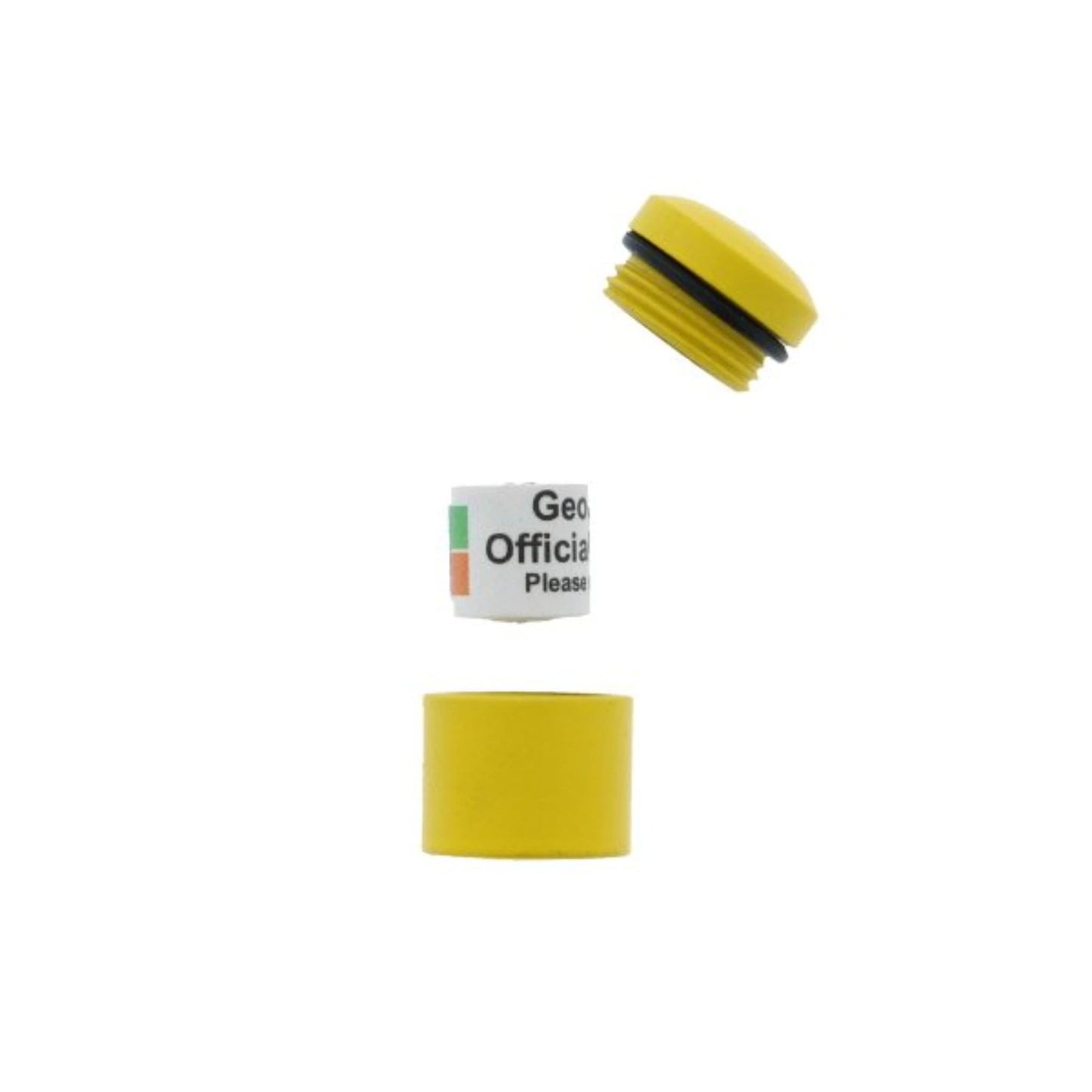 Premium Nano Geocache Container - Yellow - Just Geocaching
