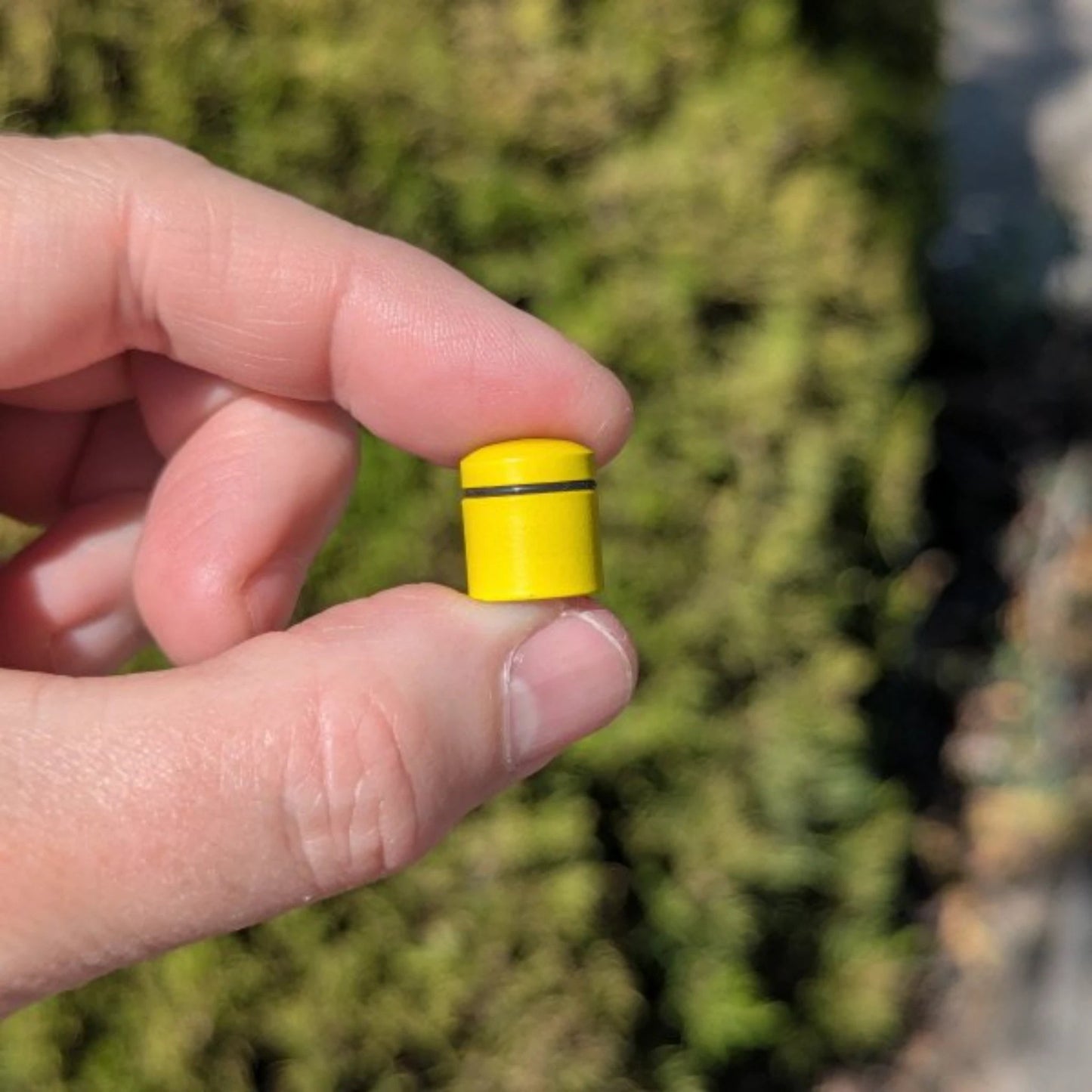 Premium Nano Geocache Container - Yellow - Just Geocaching