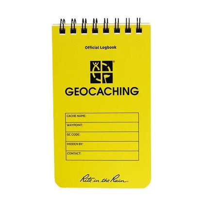 Rite in the Rain® 3" × 5" Top‑Spiral Official Geocaching Logbook - Just Geocaching