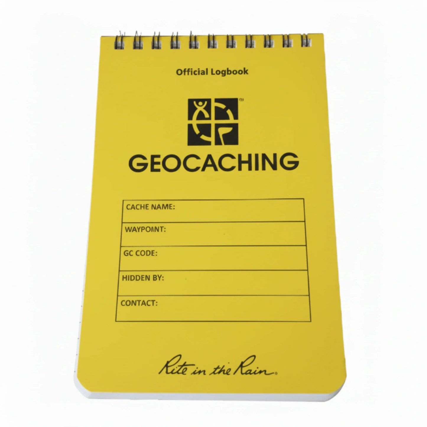 Rite in the Rain® 4" × 6" Top‑Spiral Official Geocaching Logbook - Just Geocaching