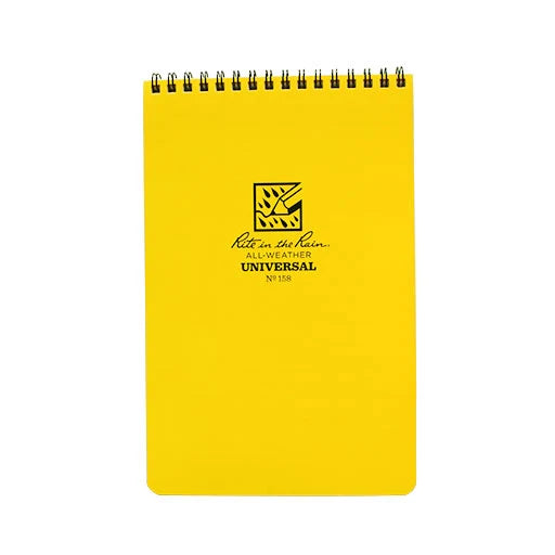 Rite in the Rain® Logbook – Large 6" × 9" Top‑Spiral Notebook