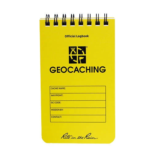 Rite in the Rain® 3" × 5" Top‑Spiral Official Geocaching Logbook