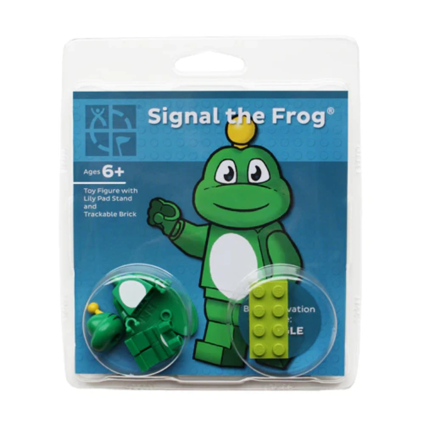 Signal the Frog® Lego with Trackable Brick - Just Geocaching