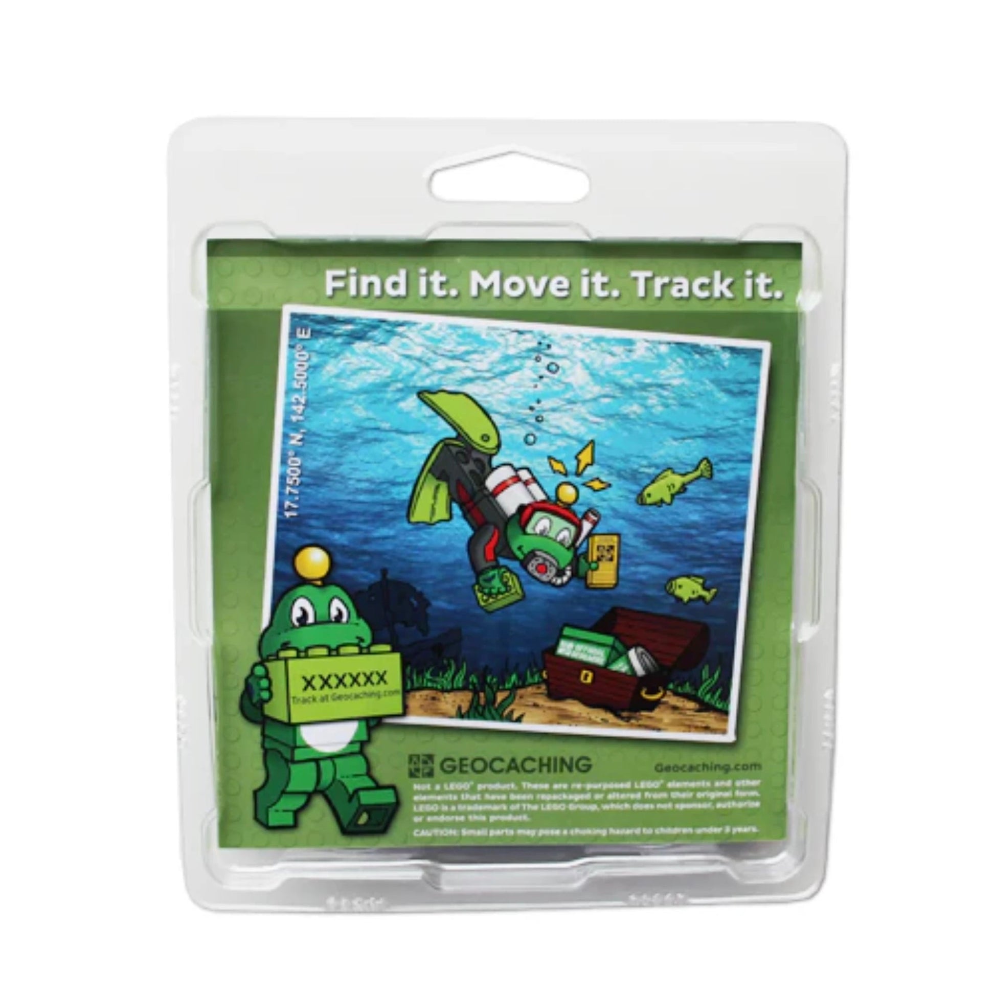 Signal the Frog® Lego with Trackable Brick - Just Geocaching